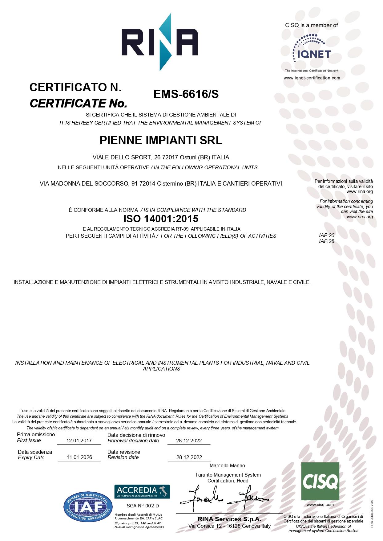 Iso 14001 2015 page 0001